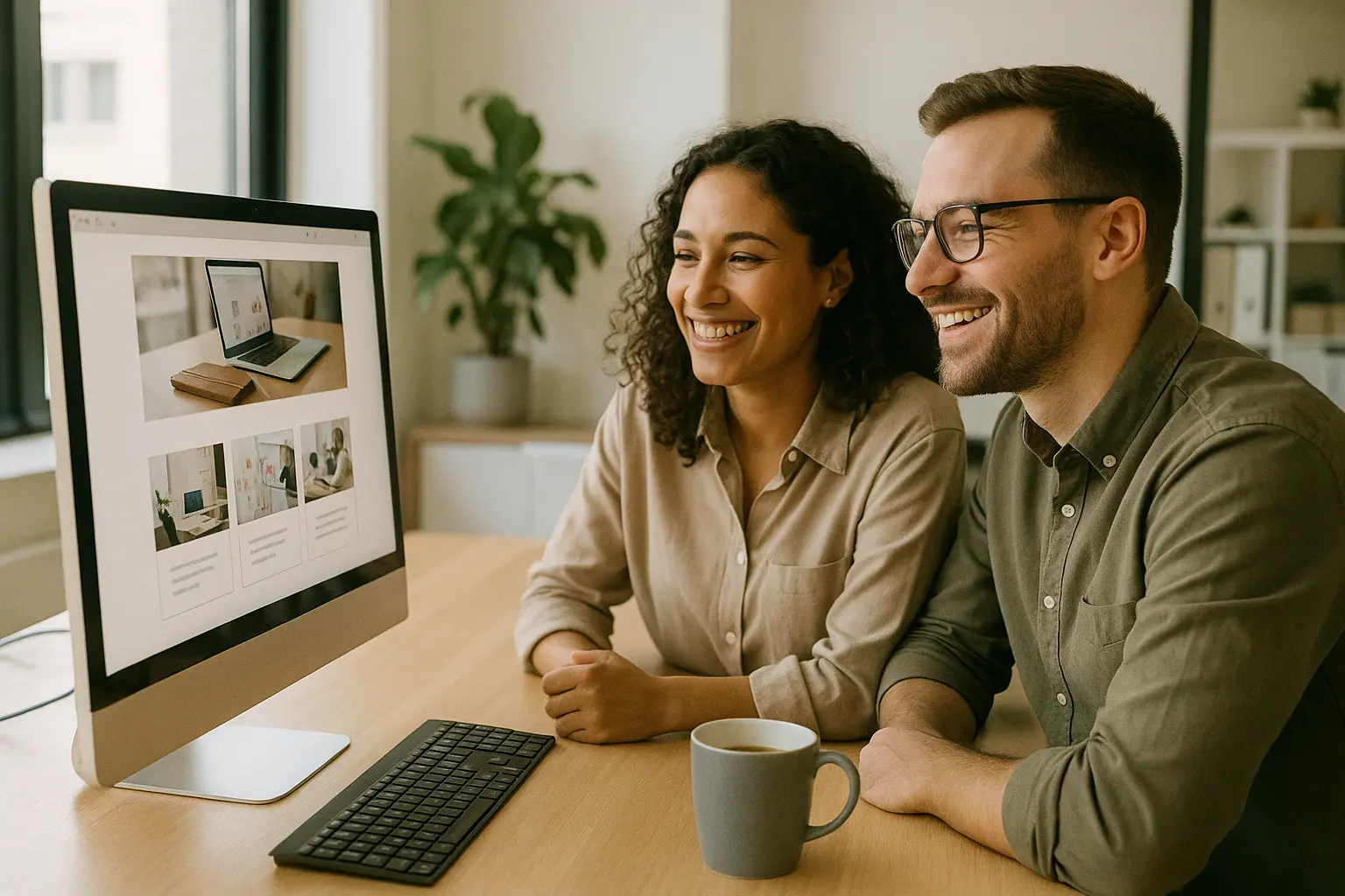 Freelancer satisfecho con su web